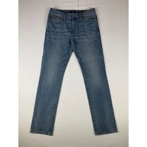 J. Crew Mens Jeans Size 33 Blue‎ Whisker Cotton Blend Denim Medium Waash